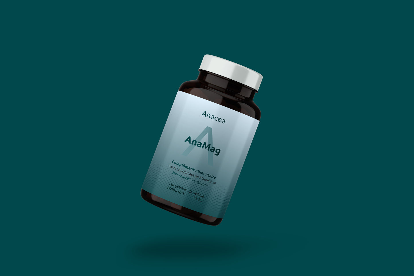 AnaMag - Glycerophosphte de Magnesium - Fatigue, stress & récupération - 120 gélules