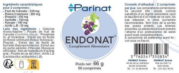 Endonat - Flacon de 60 comprimés
