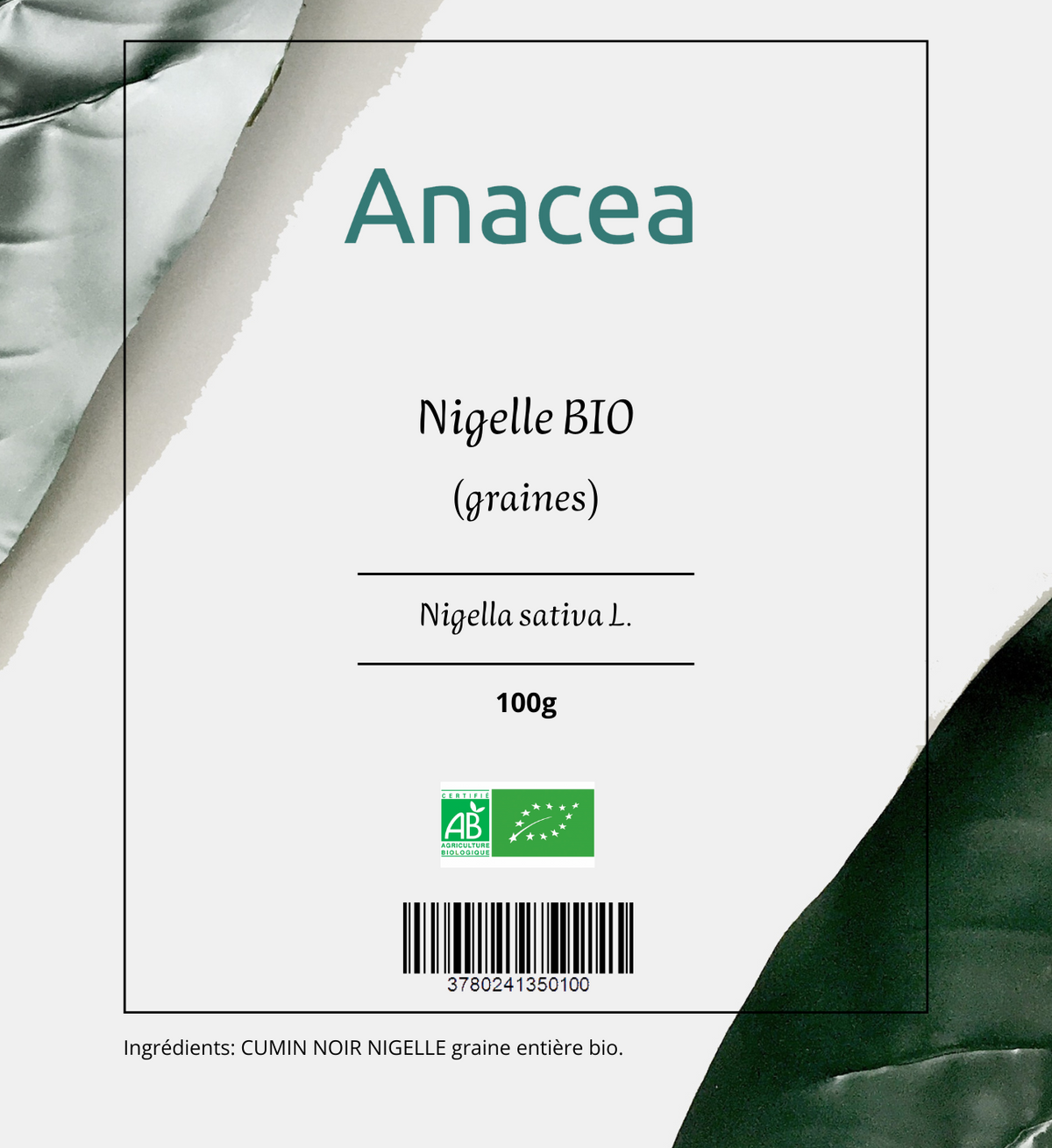 Graines de Nigelle BIO, Anacea (vue 2)